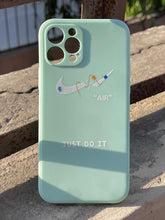 iPhone "12 Pro" Silicone "Just Do It" Case - Lime
