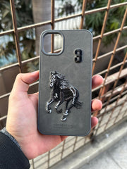 iPhone "11 Pro Max" Polo Embroidered Case - Dark Gray