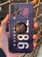 iPhone "13 Pro Max" Silicone "Retro" Edition Case - Purple