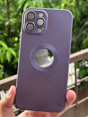 iPhone "12 Pro Max" Camera Glass Silicone Case - Deep Purple