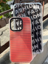 iPhone "14 Pro" Rainbow Translucent Case - Red