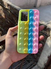 Vivo "Y33S/Y21" Fidget Stress Release Pop-Up Case - Green & Pink