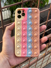 iPhone "11 Pro Max" Fidget Stress Release Pop-Up Case - Brown