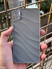 iPhone “XS Max” Premium Silicone “Wavy” Case - Gray