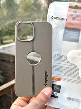 iPhone "12/12 Pro" Spigen Premium Woven Stitched Case - Gray