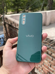 Vivo "S1/V15 (4G)" Tempered Glass "Solid" Case - Green