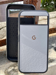 Google Pixel "8" Premium Leather Texture Case - Gray