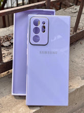 Samsung Galaxy "Note 20 Ultra" Tempered Glass "Chrome" Case - Purple