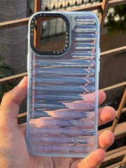 iPhone "14 Pro Max" Translucent Jump Style Silicone Case - Sierra Blue