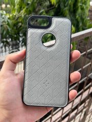 iPhone "7/8 Plus" Spigen Premium Leather Case - Gray