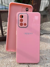 Oppo "F19" Tempered Glass "Chrome" Case - Pink
