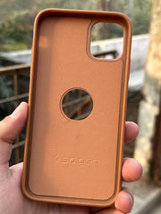 iPhone "11" Spigen Premium Woven Stitched Case - Brown