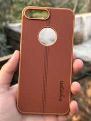 iPhone "7/8 Plus" Spigen Premium Woven Stitched Case - Brown