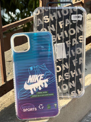 iPhone "11 Pro Max" Rainbow Translucent Case - Nike