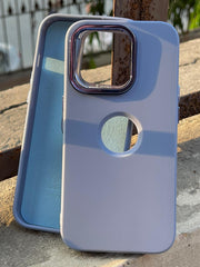 iPhone "14 Pro" Premium Ring Silicone Case - Light Blue