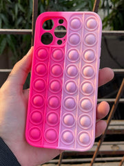 iPhone "13 Pro Max" Fidget Stress Release Pop-Up Case - Pink
