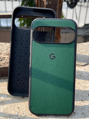 Google Pixel "9" Premium Leather Texture Case - Green