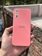 Vivo "S1/V15 (4G)" Tempered Glass "Solid" Case - Pink