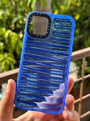 iPhone "11 Pro" Translucent Jump Style Silicone Case - Navy Blue