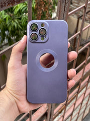 iPhone "13 Pro Max" Camera Glass Silicone Case - Deep Purple