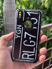 iPhone "XS MAX" Silicone "Retro" Edition Case - Black