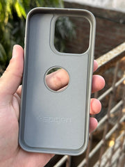 iPhone "16 Pro" Spigen Premium Woven Stitched Case - Gray