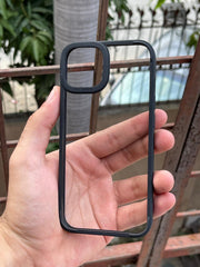 iPhone "13/14" Q-Series Premium Transparent "Ultra Hybrid" Case - Black