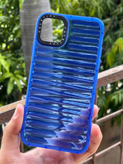 iPhone "11 Pro Max" Translucent Jump Style Silicone Case - Navy Blue