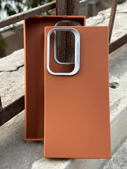 Samsung Galaxy "S24 Ultra" Leather Textured Case - Brown