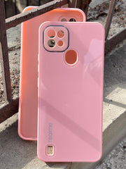 Realme "C21" Tempered Glass "Chrome" Case - Pink