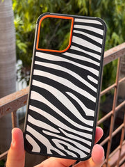 iPhone "12 Pro Max" Premium High-Grade Silicone "Zebra" Edition Case