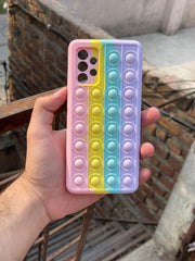 Samsung Galaxy "A72" Fidget Stress Release Pop-Up Case - Pink & Purple
