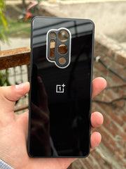 OnePlus "8 Pro" Tempered Glass "Chrome" Case - Black