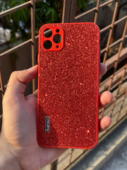 iPhone "11 Pro Max" Glitter Sparkle Case - Red