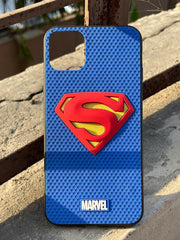 iPhone "11 Pro Max" Embossed "Super-Man" Case
