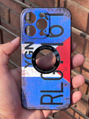 iPhone "13 Pro" Silicone "Retro" Edition Case - Blue