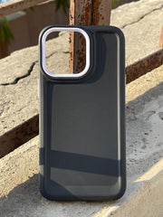 iPhone "13 Pro" Silicone "Camera Ring Retractable" Case - Black