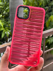iPhone "11 Pro Max" Translucent Jump Style Silicone Case - Pink