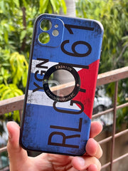 iPhone "11" Silicone "Retro" Edition Case - Blue