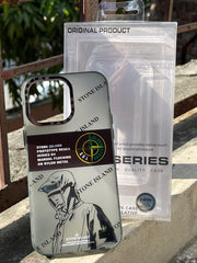 iPhone "14 Pro Max" Stone Island Matte Case - Hooded Figure