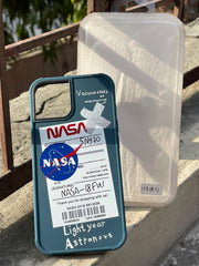 iPhone "13/14" Premium Grade Silicone "NASA" Case - Blue