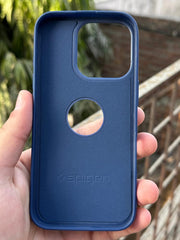 iPhone "16 Pro" Spigen Premium Woven Stitched Case - Blue
