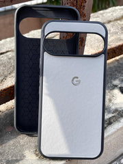 Google Pixel "9 Pro" Premium Leather Texture Case - Gray