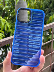 iPhone "12 Pro Max" Translucent Jump Style Silicone Case - Navy Blue