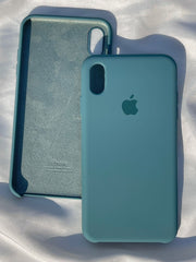 iPhone "XS Max" Silicone Case "Cadet Blue"