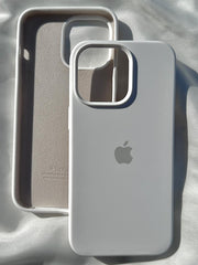 iPhone "15 Pro Max" Silicone Case "Pearl White"