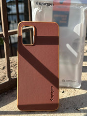 Samsung Galaxy "A02S" Spigen Rugged Texture Case - Brown