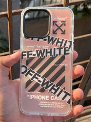 iPhone "14 Pro Max" Rainbow Translucent Shade Matte Case - OffWhite