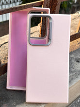 Samsung Galaxy "S22 Ultra" Leather Textured Case - Pink