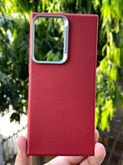 Samsung Galaxy "S22 Ultra" Leather Textured Case - Red